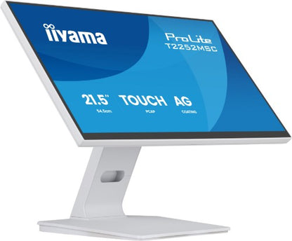 iiyama ProLite T2252MSC-W2AG computer monitor 54.5 cm (21.4") 1920 x 1080 pixels Full HD LCD Touchscreen White