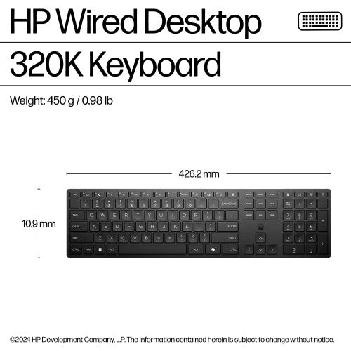HP Wired Desktop 320K Keyboard