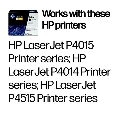 HP CC364A/64A Toner cartridge black, 10K pages ISO/IEC 19752 for HP LaserJet P 4014/4015