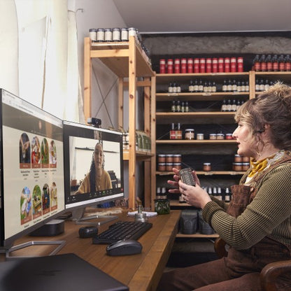 HP Poly Voyager Free 60+ UC M Carbon Black Earbuds +BT700 USB-C Adapter +Touchscreen Charge Case