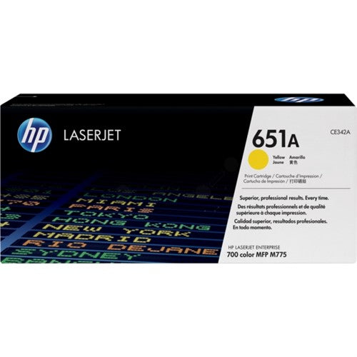 HP CE342A/651A Toner cartridge yellow, 16K pages ISO/IEC 19798 for HP LaserJet 700 M775