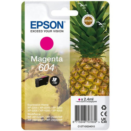 Epson C13T10G34010/604 Ink cartridge magenta, 130 pages 2,4ml for Epson XP-2200
