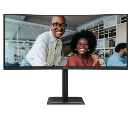 AOC E4 CU34E4CV computer monitor 86.4 cm (34") 3440 x 1440 pixels UltraWide Quad HD LCD Black