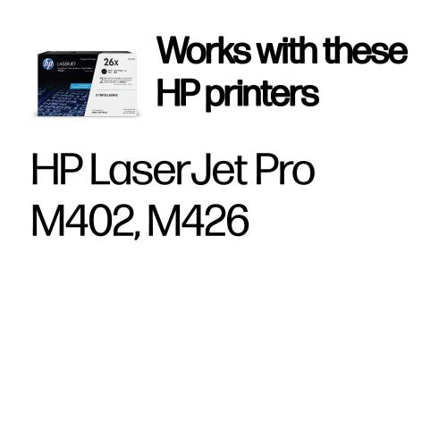 HP CF226XD/26X Toner cartridge high-capacity twin pack, 2x9K pages ISO/IEC 19752 Pack=2 for HP LaserJet M 402/e