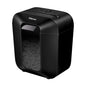 Fellowes LX Series Paper Shredder LX25 6 Sheet Cross Cut Shredder with 11.5 Litre Bin High Security P4 Black