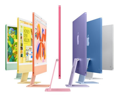 Apple iMac 24-inch with Retina 4.5K display: M4 chip with 10‑core CPU and 10‑core GPU, 16GB, 512GB SSD - Silver