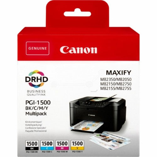 Canon 9218B006/PGI-1500BKCMY Ink cartridge multi pack Bk,C,M,Y 12,4ml + 3x4,5ml Pack=4 for Canon MB 2050
