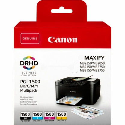 Canon 9218B006/PGI-1500BKCMY Ink cartridge multi pack Bk,C,M,Y 12,4ml + 3x4,5ml Pack=4 for Canon MB 2050