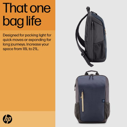 HP Travel 18 Liter 15.6 Blue Night Laptop Backpack