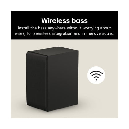 LG US40T.DGBRLLK soundbar speaker Black 2.1 channels 300 W