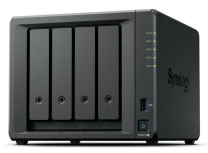Synology DiskStation DS925+ NAS Ryzen Embedded V1500B 4 GB DDR4 80 TB HDD Black