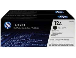 HP Q2612AD/12AD Toner cartridge black twin pack, 2x2K pages/5% Pack=2 for Canon LBP-3000