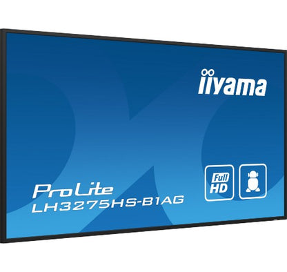 iiyama LH3275HS-B1AG Signage Display Digital signage flat panel 80 cm (31.5") LCD Wi-Fi 500 cd/m² Full HD Black Built-in processor Android 11 24/7