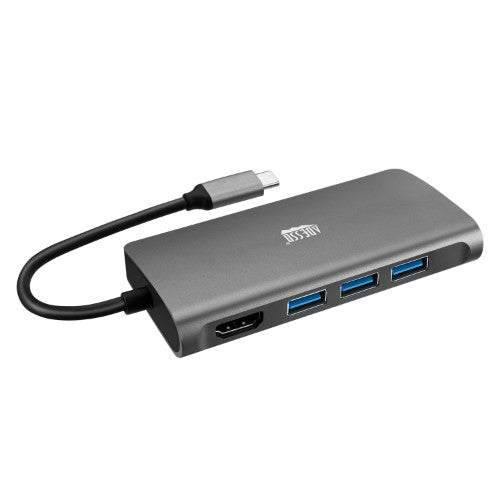 Adesso AUH-4030 notebook dock/port replicator USB 3.2 Gen 1 (3.1 Gen 1) Type-C Grey