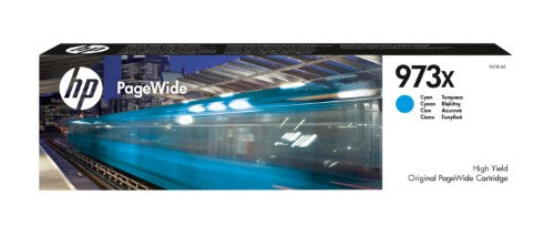 HP F6T81AE/973X Ink cartridge cyan, 7K pages ISO/IEC 24711 85.5ml for HP PageWide P 55250/Pro 452/Pro 477