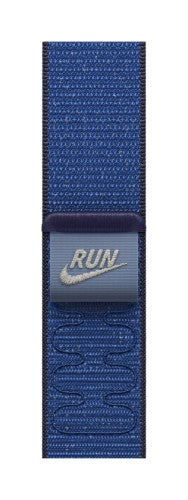 Apple Nike Sport Loop Band Blue Nylon, Recycled polyester, Spandex