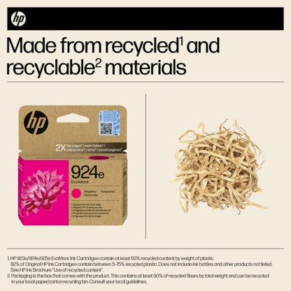 HP 4K0U8NE/924E Ink cartridge magenta EvoMore, 800 pages ISO/IEC 19752 for HP OJ Pro 8120/e