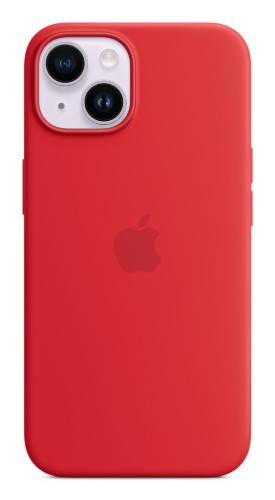 Apple iPhone 14 Silicone Case with MagSafe - (PRODUCT)RED
