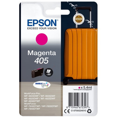 Epson C13T05G34010/405 Ink cartridge magenta, 300 pages 5.4ml for Epson WF-3820/7830