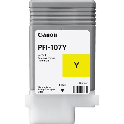 Canon 6708B001/PFI-107Y Ink cartridge yellow 130ml for Canon IPF 670/680