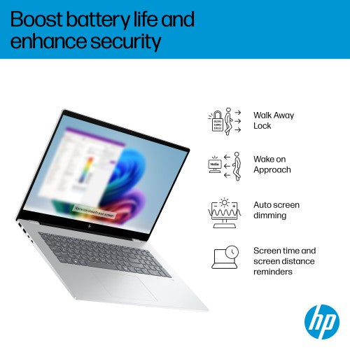 HP OmniBook 7 17-dc0005na Copilot+ PC Intel Core Ultra 5 226V Laptop 43.9 cm (17.3") Touchscreen Full HD 16 GB LPDDR5x-SDRAM 512 GB SSD Wi-Fi 6E (802.11ax) Windows 11 Home Silver
