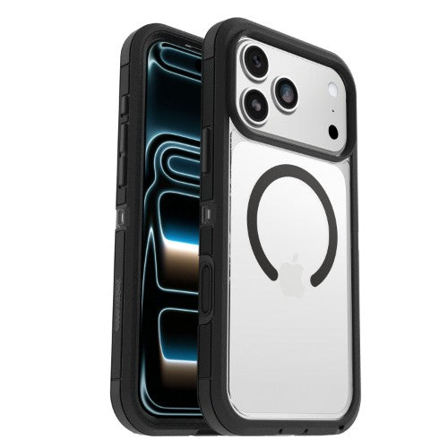 OtterBox Defender Pro XT Clear Series for Apple iPhone 17 Pro Max, transparent/black - No Retail Packaging