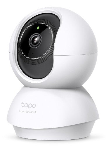 TP-Link Tapo Pan/Tilt AI Home Security Wi-Fi Camera SPEC: 3K 5MP (2880×1620), 2.4 GHz, Horizontal 360º