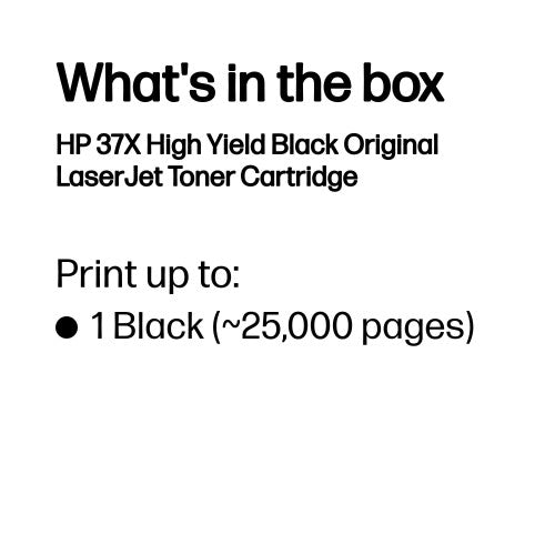 HP CF237X/37X Toner cartridge high-capacity, 25K pages ISO/IEC 19752 for HP E 60055/LaserJet M 608/LaserJet M 631
