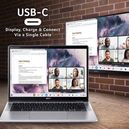 Acer Chromebook Spin 314 convertible (CP314-2HN) - Intel N100, 4GB, 128GB, 14" WUXGA touchscreen, Chrome OS