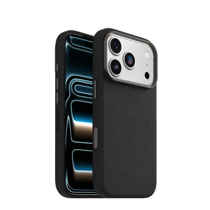 OtterBox Symmetry Cactus Leather Series for Apple iPhone 17 Pro, Noir Ash