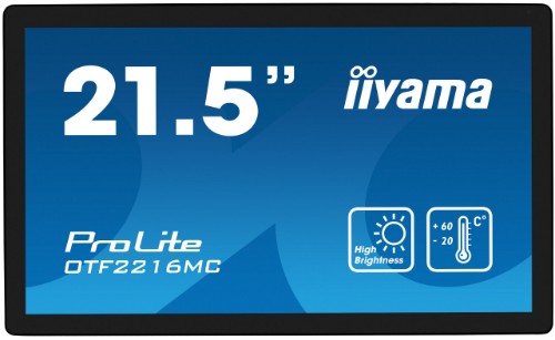 iiyama OTF2216MC-B1 computer monitor 54.6 cm (21.5") 1920 x 1080 pixels Full HD LCD Touchscreen Black