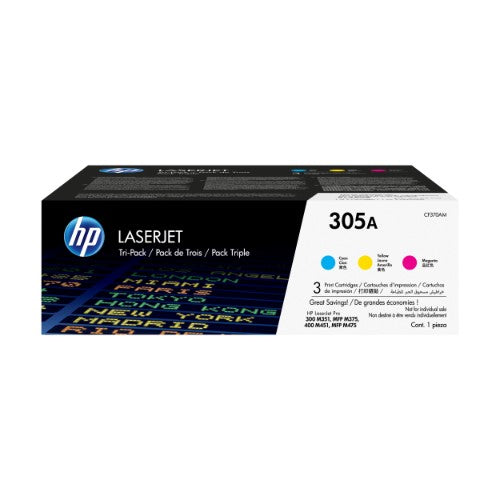 HP CF370AM/305A Toner cartridge MultiPack C,M,Y, 3x2.6K pages ISO/IEC 19798 Pack=3 for HP LaserJet M 375