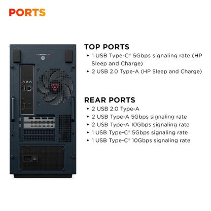 HP OMEN 35L Gaming GT16-0120na Intel® Core™ i7 i7-14700F 32 GB DDR5-SDRAM 1 TB SSD NVIDIA GeForce RTX 5060 Windows 11 Home Tower PC AI PC Black