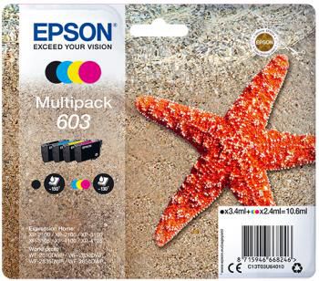 Epson C13T03U64010/603 Ink cartridge multi pack Bk,C,M,Y 3,4ml + 3x2,4ml Pack=4 for Epson XP 2100