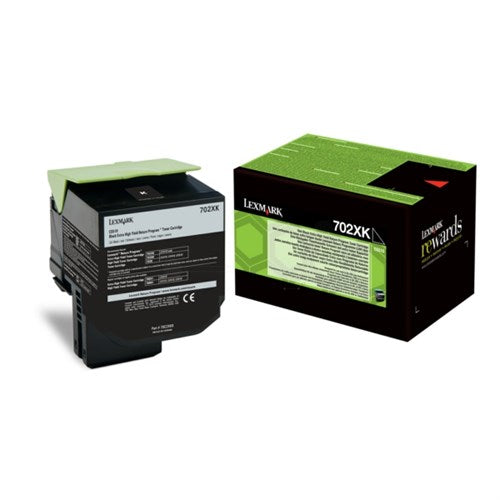 Lexmark 70C2XK0/702XK Toner-kit black extra High-Capacity return program, 8K pages ISO/IEC 19798 for Lexmark CS 510