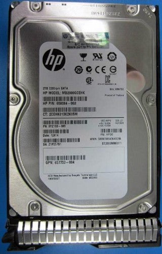 HPE 614827-002 internal hard drive 2 TB 7200 RPM 3.5" Serial ATA III