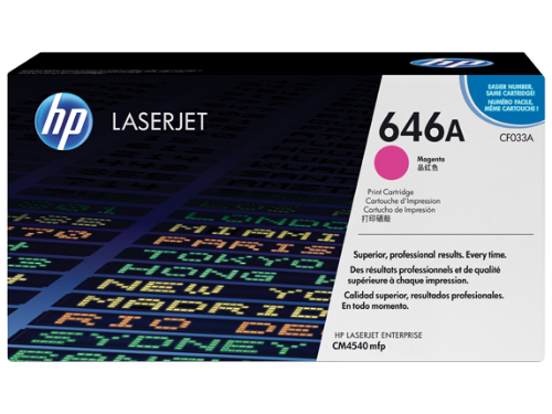 HP CF033A/646A Toner cartridge magenta, 12.5K pages/5% for HP CLJ CM 4540
