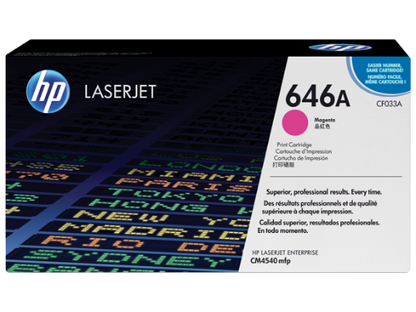 HP CF033A/646A Toner cartridge magenta, 12.5K pages/5% for HP CLJ CM 4540