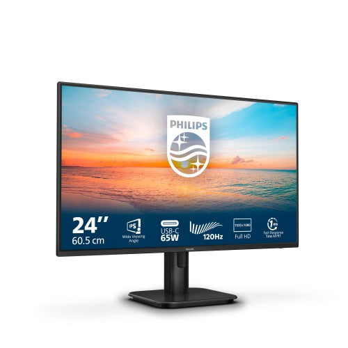 Philips 1000 series 24E1N1300A/00 computer monitor 60.5 cm (23.8") 1920 x 1080 pixels Full HD LCD Black