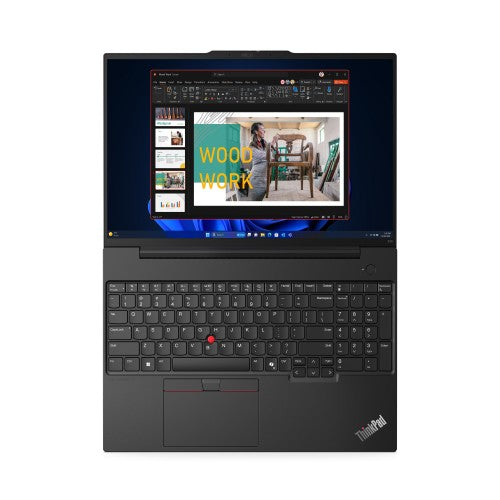 Lenovo ThinkPad E16 Gen 2 (Intel) Intel Core Ultra 7 155H Laptop 40.6 cm (16") WUXGA 16 GB DDR5-SDRAM 512 GB SSD Wi-Fi 6E (802.11ax) Windows 11 Pro English Black