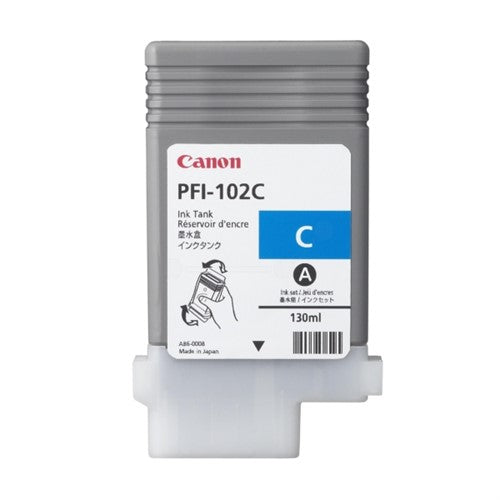 Canon 0896B001/PFI-102C Ink cartridge cyan 130ml for Canon IPF 500/600/700/750