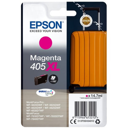 Epson C13T05H34010/405XL Ink cartridge magenta high-capacity, 1.1K pages 14.7ml for Epson WF-3820/7830