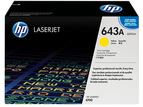 HP 643A toner cartridge Original Yellow
