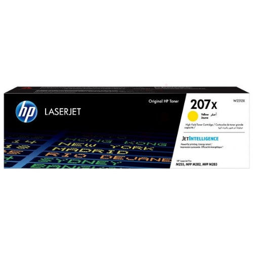 HP W2212X/207X Toner cartridge yellow high-capacity, 2.45K pages ISO/IEC 19752 for HP M 283