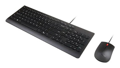 Lenovo 4X31R64409 keyboard Mouse included Universal USB Danish Black