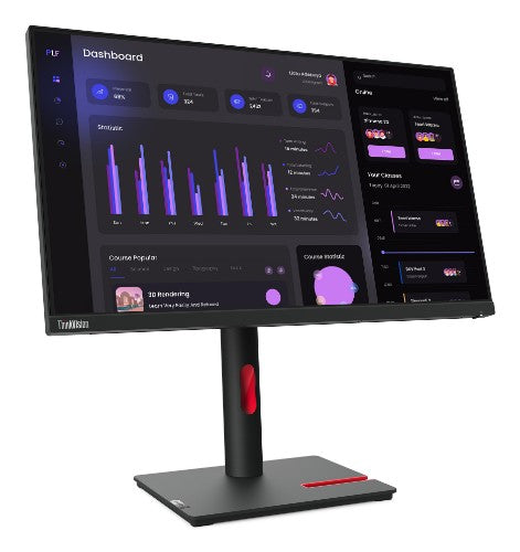 Lenovo ThinkVision T24i-30 computer monitor 60.5 cm (23.8") 1920 x 1080 pixels Full HD LED Black
