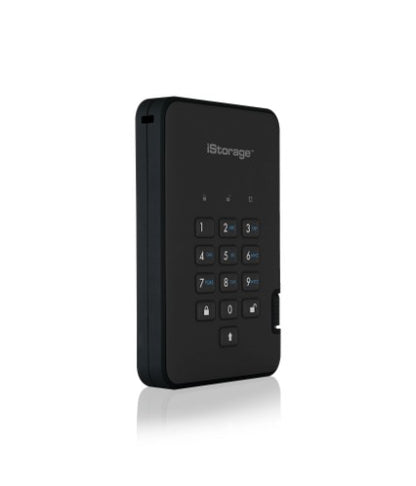 iStorage diskAshur² HDD 4TB Black | Secure Portable Hard Drive |AES-XTS 256-bit Hardware Encryption | PIN protected | OS & Platform Independent | TAA Compliant|Brute force hack defence | Dust/Water Resistant