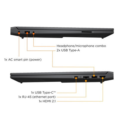 HP Victus Gaming 15-fa2300na Intel® Core™ i5 i5-13420H Laptop 39.6 cm (15.6") Full HD 16 GB DDR4-SDRAM 512 GB SSD NVIDIA GeForce RTX 4050 Wi-Fi 6 (802.11ax) Windows 11 Home Black