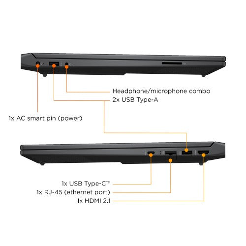 HP Victus Gaming 15-fb3004na AMD Ryzen™ 5 240 Laptop 39.6 cm (15.6") Full HD 16 GB DDR5-SDRAM 1 TB SSD NVIDIA GeForce RTX 5050 Wi-Fi 6 (802.11ax) Windows 11 Home AI PC Black