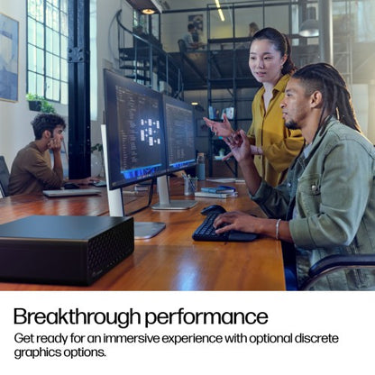 HP EliteDesk 8 G1i AI Intel Core Ultra 7 265 16 GB DDR5-SDRAM 1 TB SSD NVIDIA RTX A400 Windows 11 Pro SFF PC AI PC Black